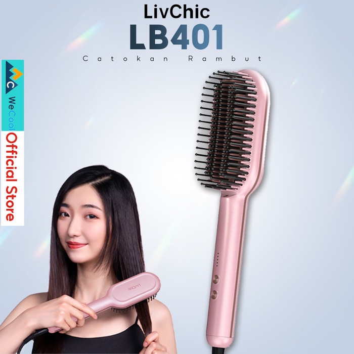 TERLARIS LivChic Catokan Sisir Pelurus Rambut LB401 54 Watts