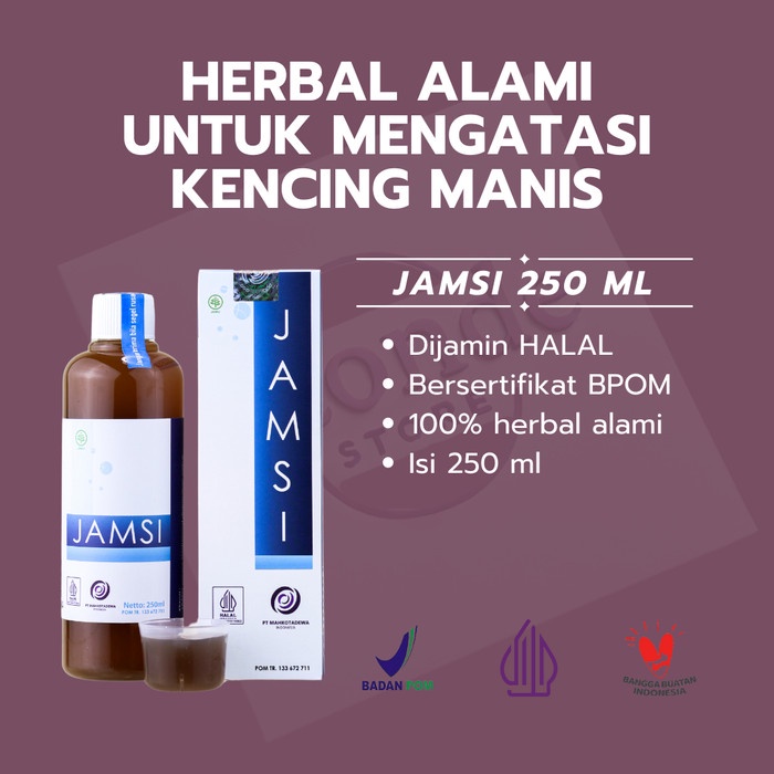 Obat Herbal Diabetes Gula Darah Kencing Manis JAMSI 250 ml