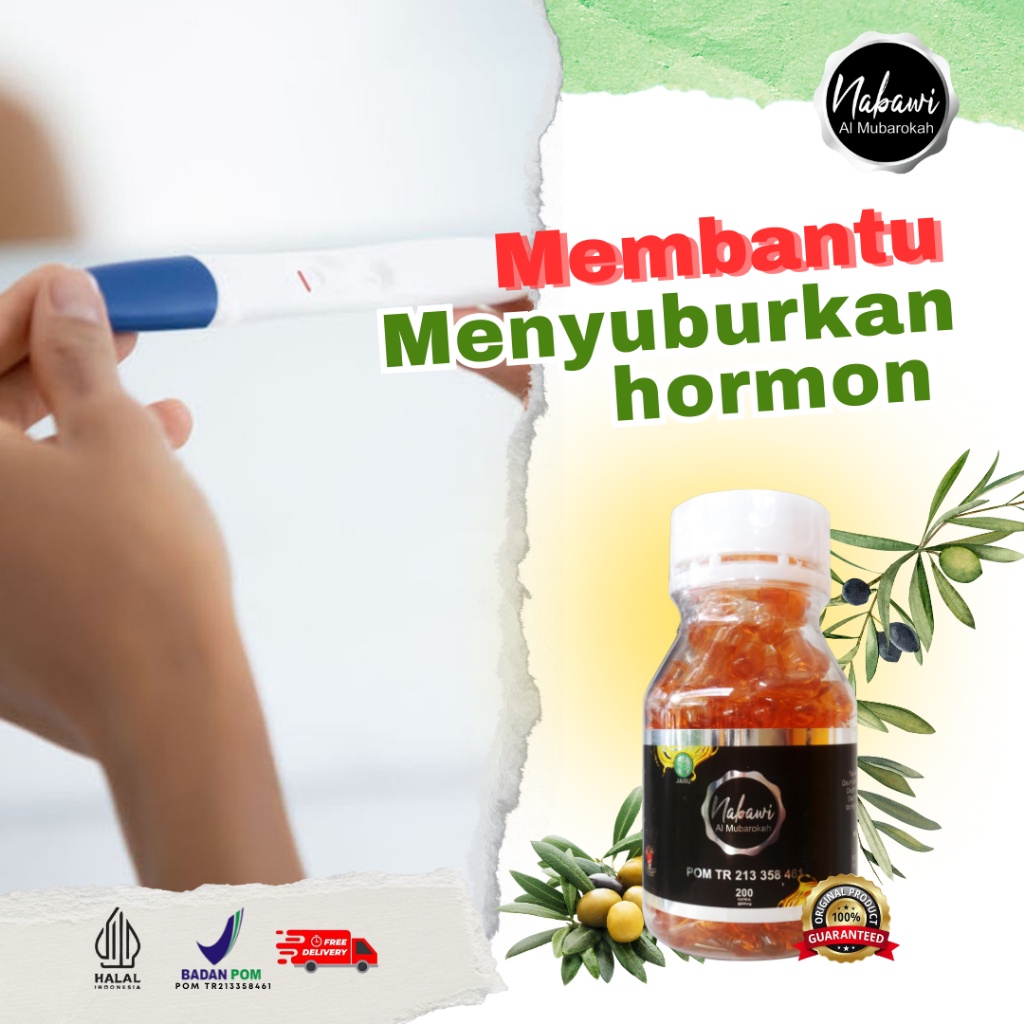 NABAWI - Penyubur Pengental Sperma Pria Promil Suami Istri Sehat Wanita Herbal Original BPOM