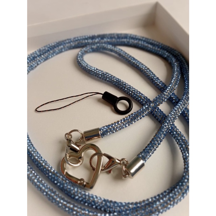 

GANTUNGAN TALI COCOK UNTUK SEMUA HP/LANYARD/LABBUBU SPARKLING DIAMOND LOVE 65CM LENGTH Kode 838