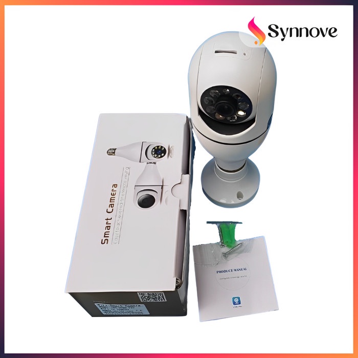 Cctv V380 Pro Tanpa Kabel 8Mp Cctv Lampu Bohlam Indoor Wifi 360 Ptz