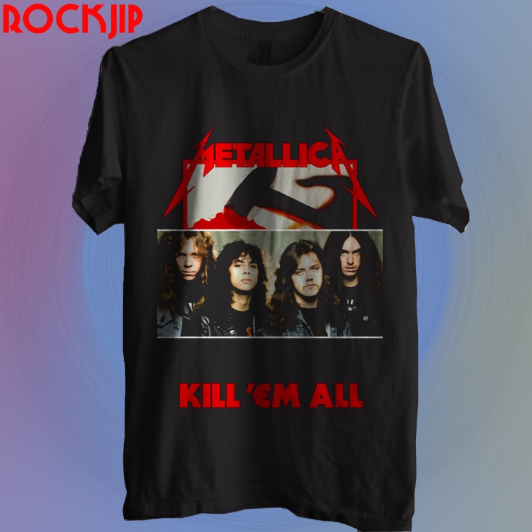 Beli Kaos Baju Distro Musik Band Rock Punk Indie Metal Pria Wanita Original Second Metallica Terdeka
