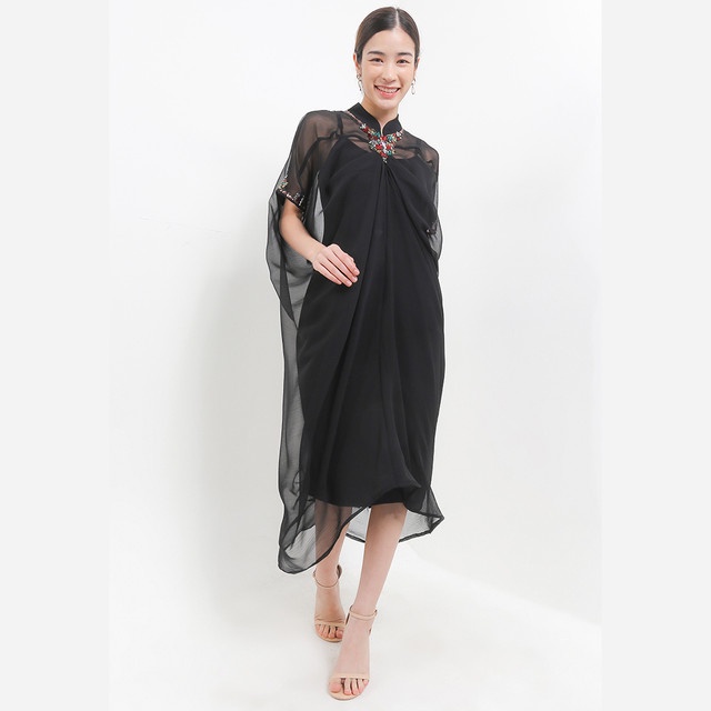 LUIRE by Raden Sirait Dress Tarik Krah Shanghai Wanita