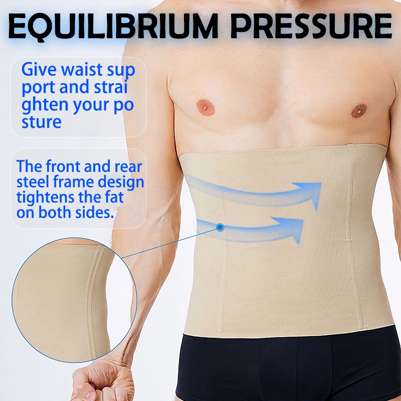 Korset Pria Pelangsing Perut Buncit Ori Pembakar Lemak Alat Slimming Waist Elastis Pengecil Perut