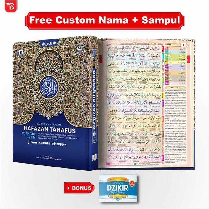 

Ready Al Quran Latin Dan Terjemah Hafazan Perkata Latin 8 Blok A5 Bisa Custom Nama Dan Bonus Buku