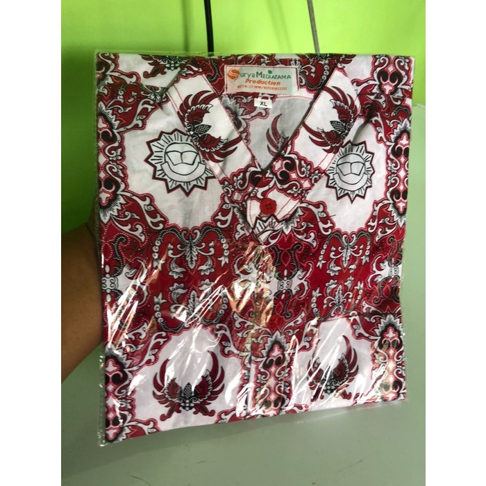 Baju Batik IPM SD Muhammadiyah Motif Terbaru Bahan Katun