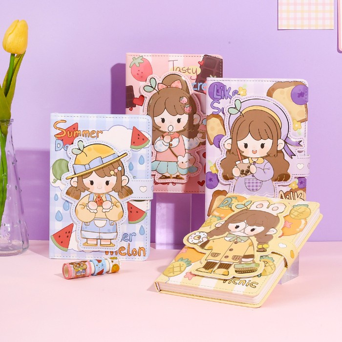 

Notebook Set 4 in 1 Buku Diary Gift Set / Paket Jurna Set Hampers 1958