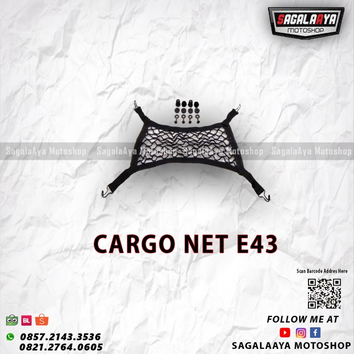 CARGO NET GIVI e43 ( jaring atas ) box givi e43 adv e43adv