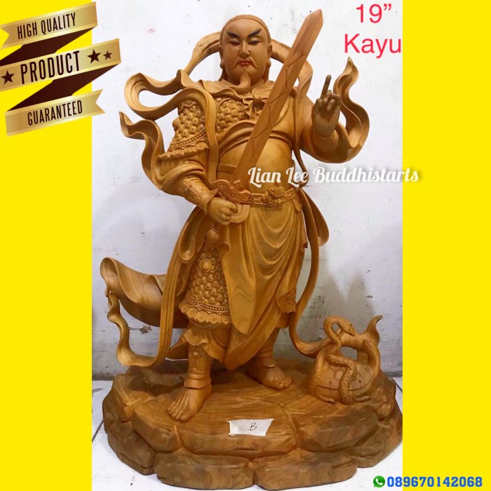 Patung Dewa Hian Tian Sang Tee/Xuan Tian Shang Di/ Wen Di / Siongtek