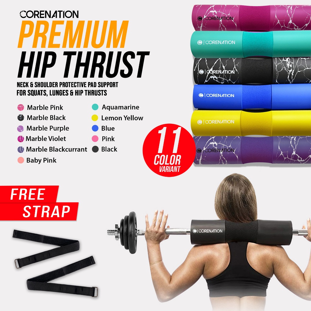 Corenation Hip Thrut Pad Hip Thrut Foam Barbell Pad Quat Pad Barbell Foam
