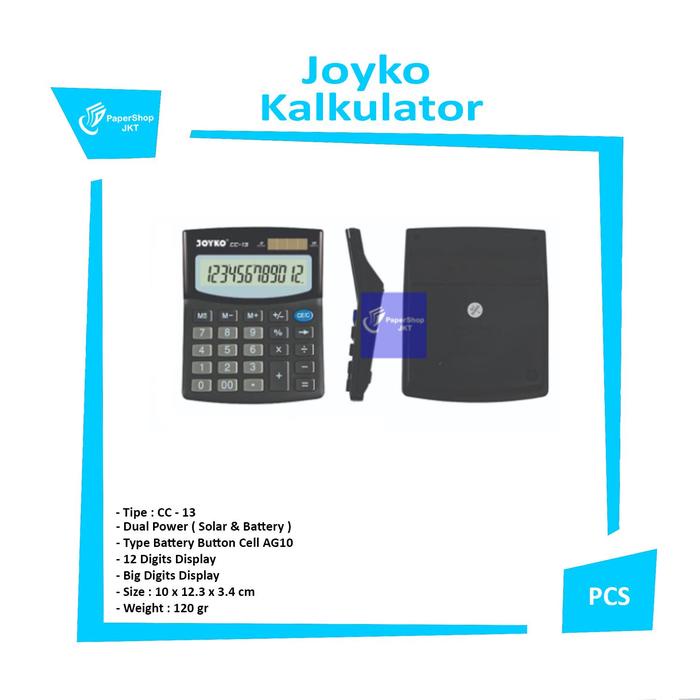 

JOYKO CC-13 Calculator / Kalkulator / 12 Digits - Pcs