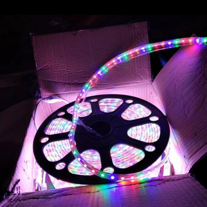 Lampu LED strip RGB selang 50 METER SMD 5050 220v RGB 50M WATEROF