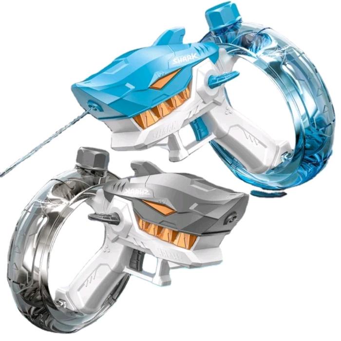 Mainan Outdoor Anak Mesin Tembakan Air Elektrik Hiu - Shark Elektric Water Gun Toy