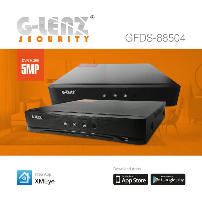 GLENZ CCTV DVR 4 5MP - GFDS 88504M (5MP)
