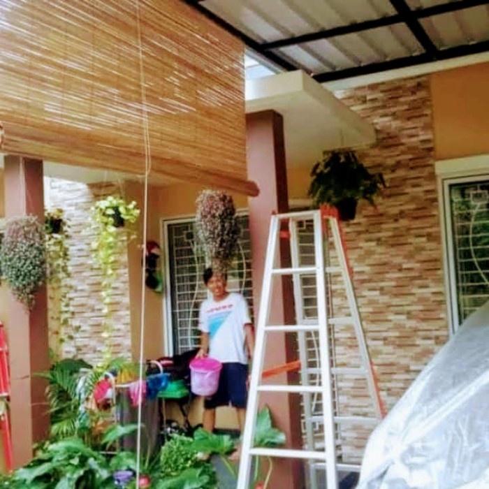 tiray krey bambu sawit ukuran 3x2m plus kerekan