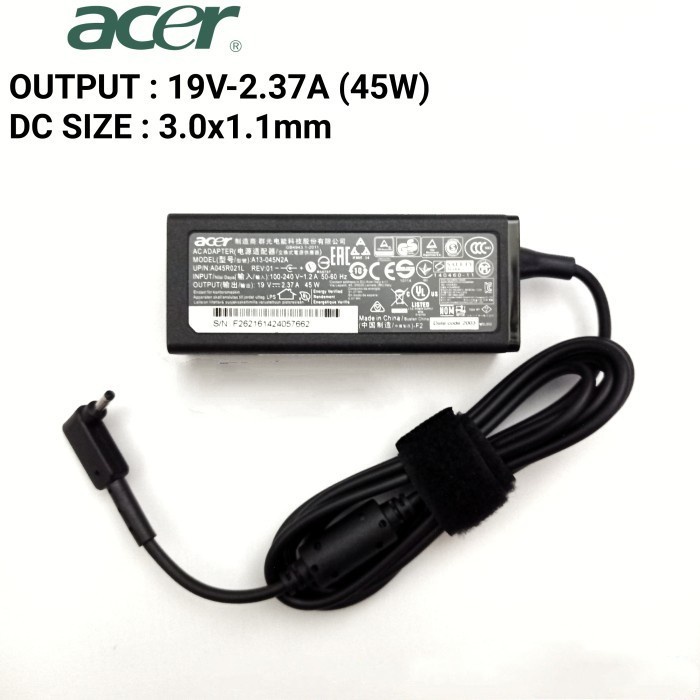 Adaptor Acer Aspire 3 A314-22 A314-22G A314-22-R1N9 A314-35 N20Q1 45W