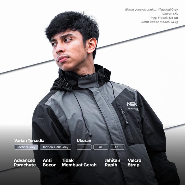 Jas Hujan ASV Setelan Parasut Premium Baracuta