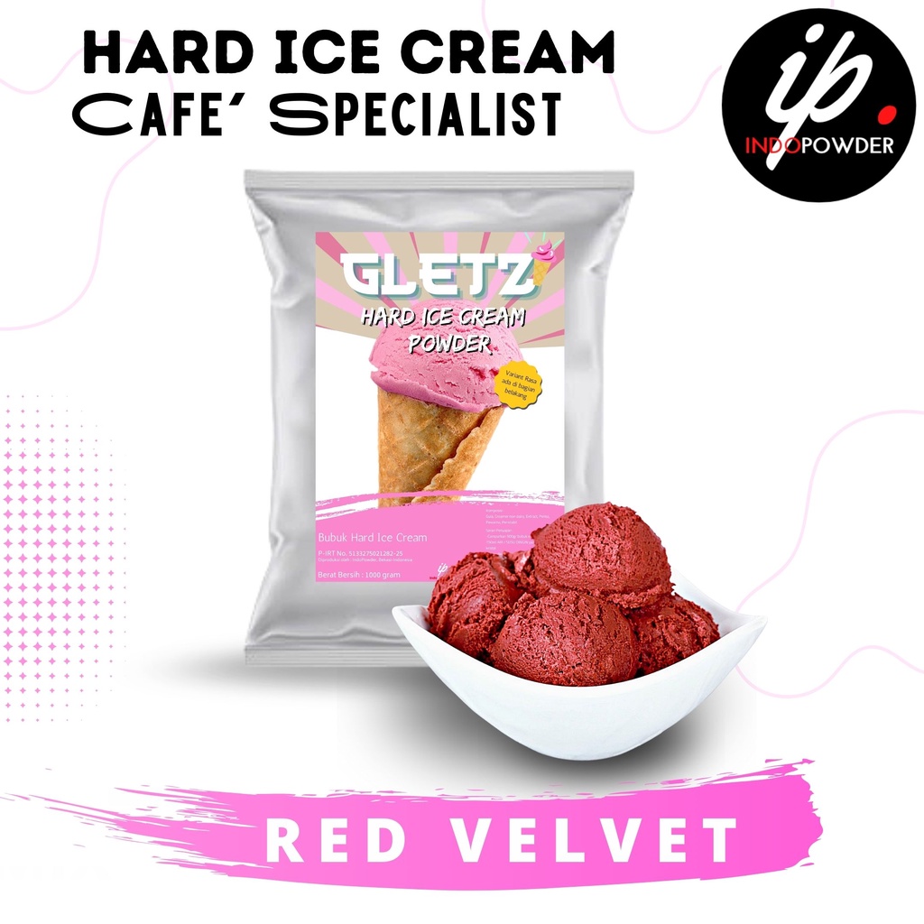 

IP Bogor - Bubuk ES KRIM REDVELVET 1Kg Untuk Cafe, Waralaba dan Resto