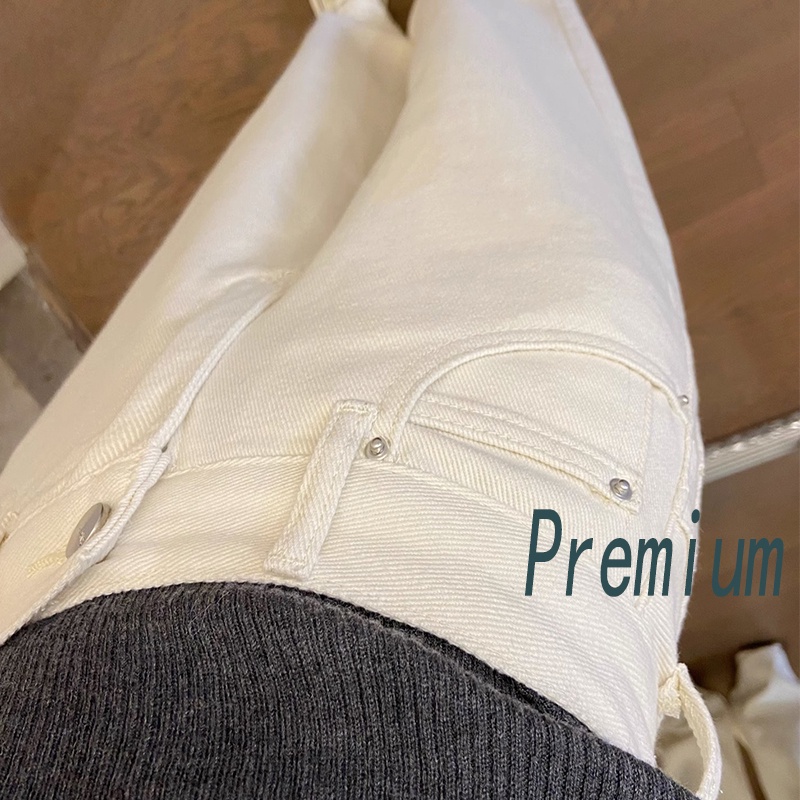 NEW PRODUCT Celana wanita jeans jeans putih Celana jeans wanita jeans cream celana boyfriend wanita