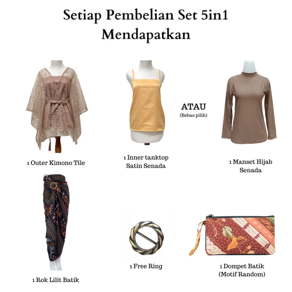 HOT DEALS PIAMOUR Baju Kondangan Wanita Kekinian Remaja Hijab Non Hijab One Set Kebaya Modern Brokat