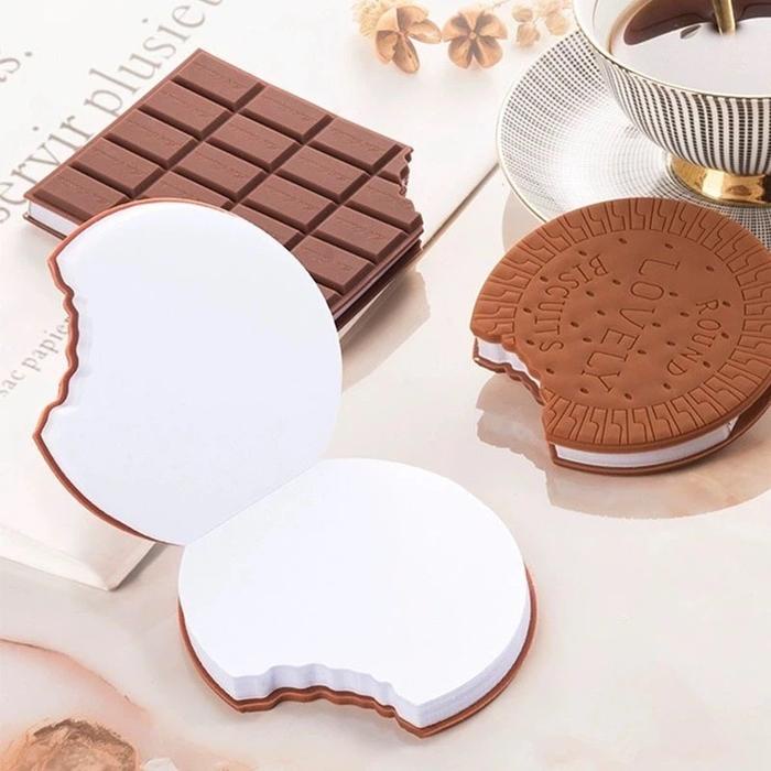 

Mmm - Cod Notebook Buku Mini Note 3D Motif Coklat Biscuit Lucu Isi 80 Lembar Buku Catatan Notes Memo