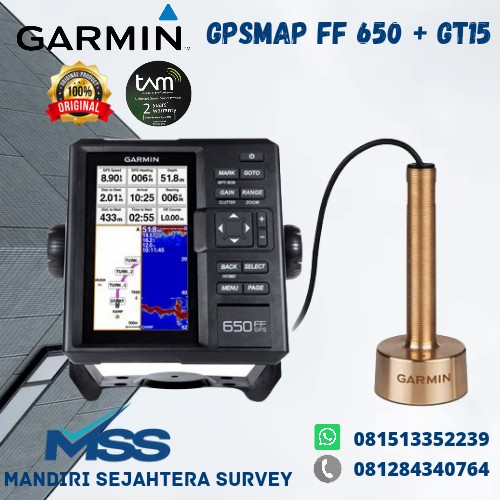 TERLARIS GPSmap Garmin FF 650 GT 15 GPS Plus Fish Finder
