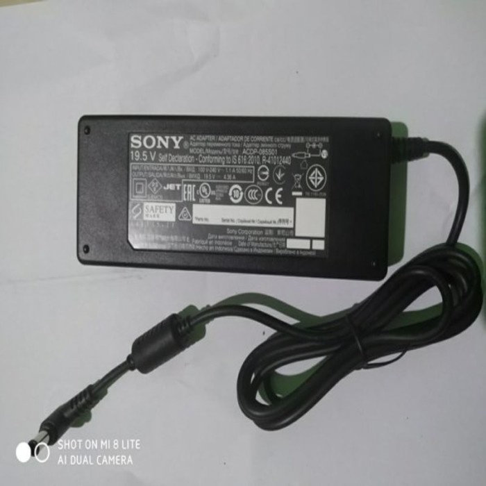 PROMO ADAPTOR -TV LED SONY BRAVIA- 19-5 VOLT -ORIGINAL