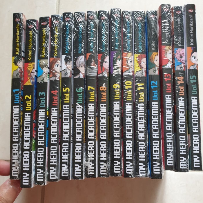 Komik My hero Academia set 1-15 segel ori