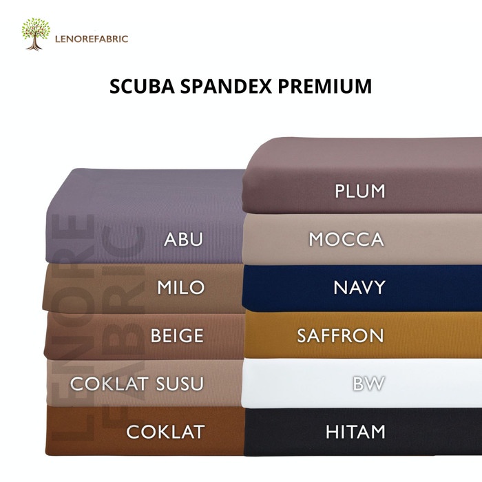 PROMO BAHAN KAIN SCUBA PREMIUM BAHAN METERAN BAHAN MASKER BAHAN DRESS BAHAN GAMIS BAHAN JAKET BAHAN