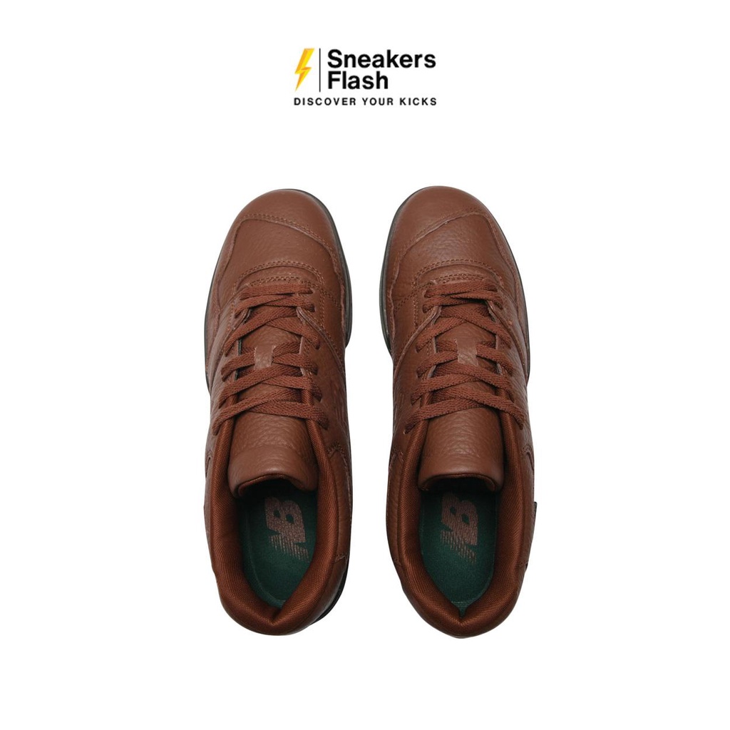 NEW BALANCE 550 Rich Oak Leather Brown Sepatu Sneakers Pria - BB550PBR - Size 43