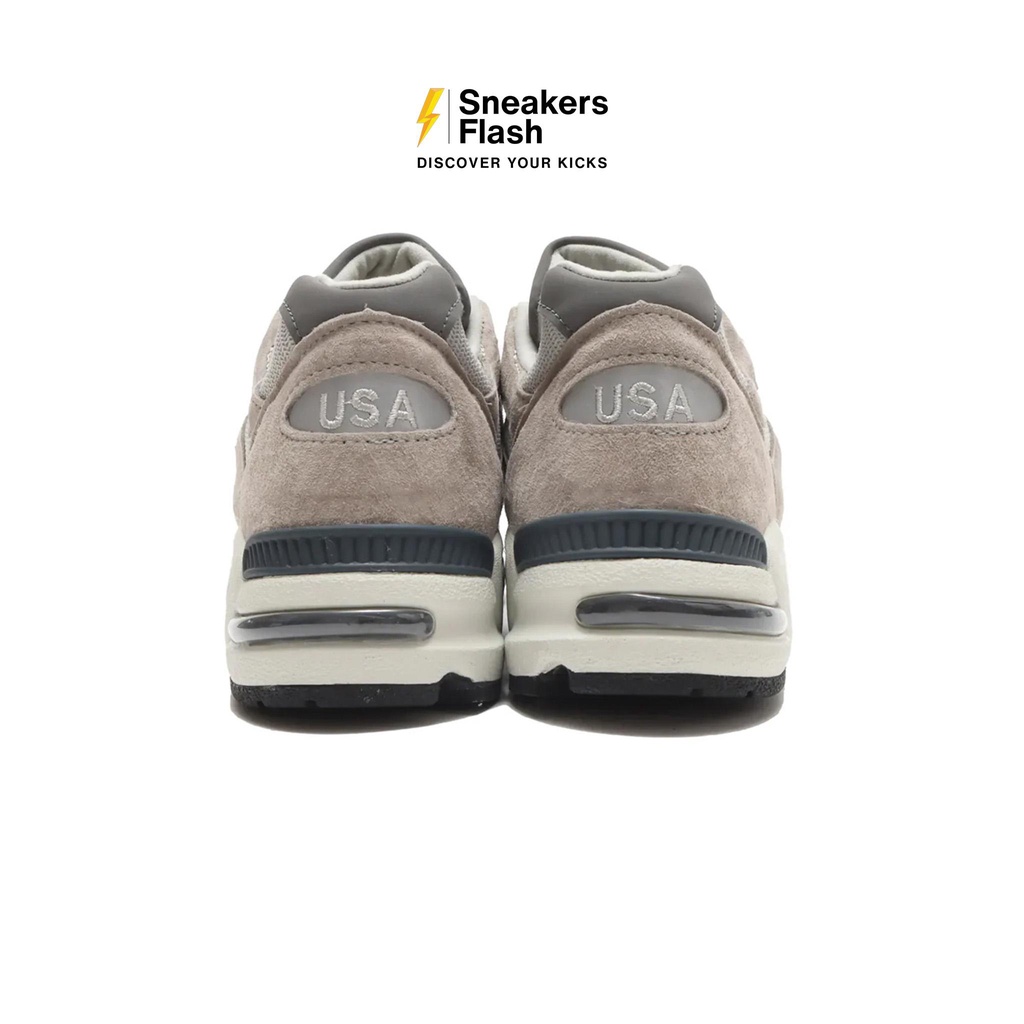 NEW BALANCE 990 V2 Made In Usa Grey Sepatu Sneakers Pria - M990GY2 - Size 44.5