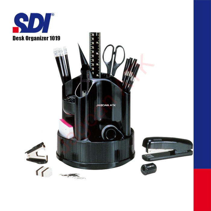 

TERLARIS! SDI 1021 Desk Organizer / Desk Set / Pen Holder 17pcs