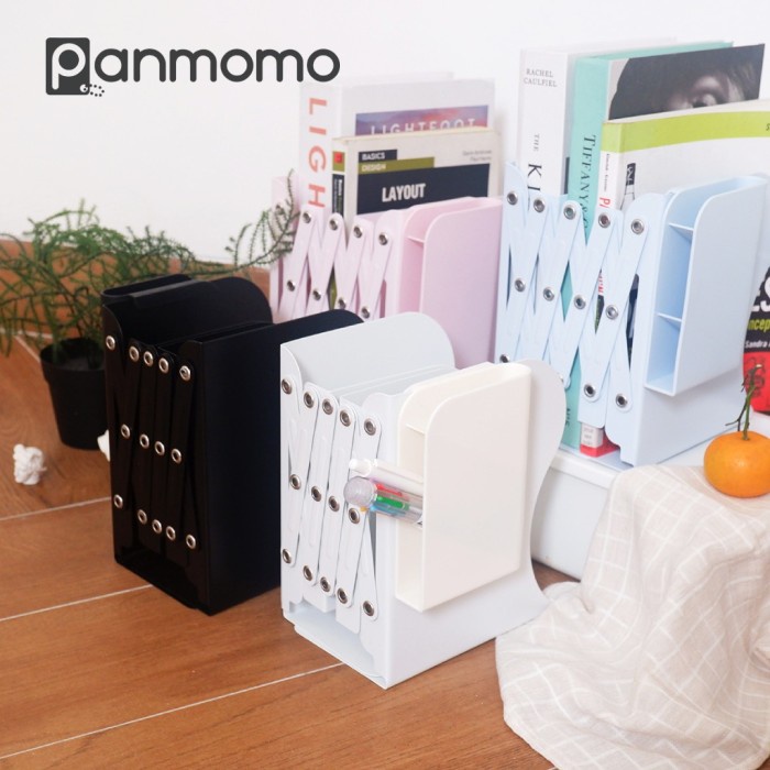 

panmomo Storytime Adjustable Bookends With Penholder Penahan Buku