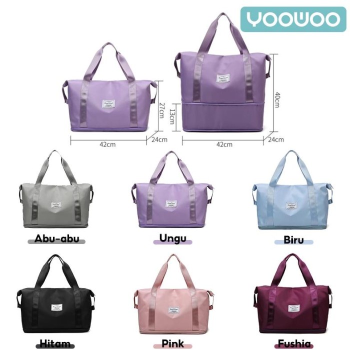 TERLARIS YooWoo Tas travel berkapasitas besar/tas kebugaran/tas olahraga/tas