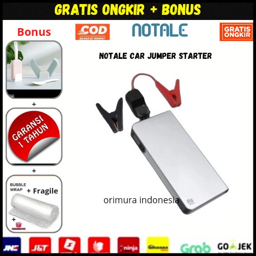 Ready Notale Car Jumper Starter - Jumper Aki Mobil - Power Bank Charger Aki
