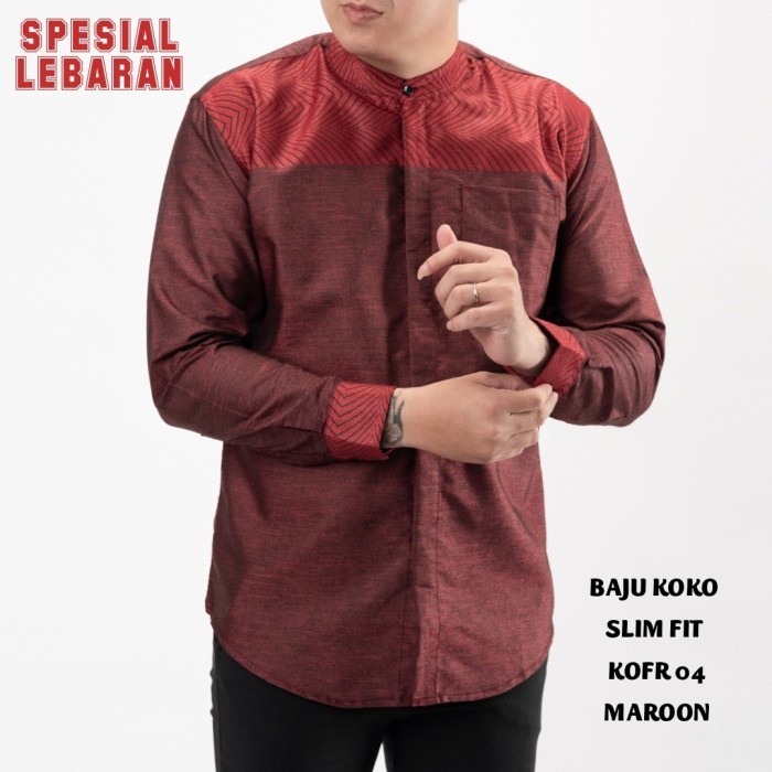 BAJU KOKO PRIA SLIM FIT / KEMEJA KOKO PRIA SLIM FIT BK31