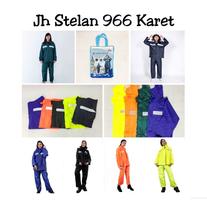 Jas hujan terusan / jas hujan celana / jas hujan karet / GRC - 966