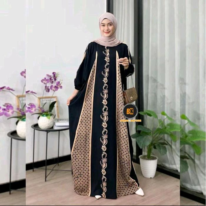 BERKUALITAS Gamis Kaftan Terbaru Zahra Abaya Import Bahan Rayon Nyaman Simple Mewah - Muslim Dress