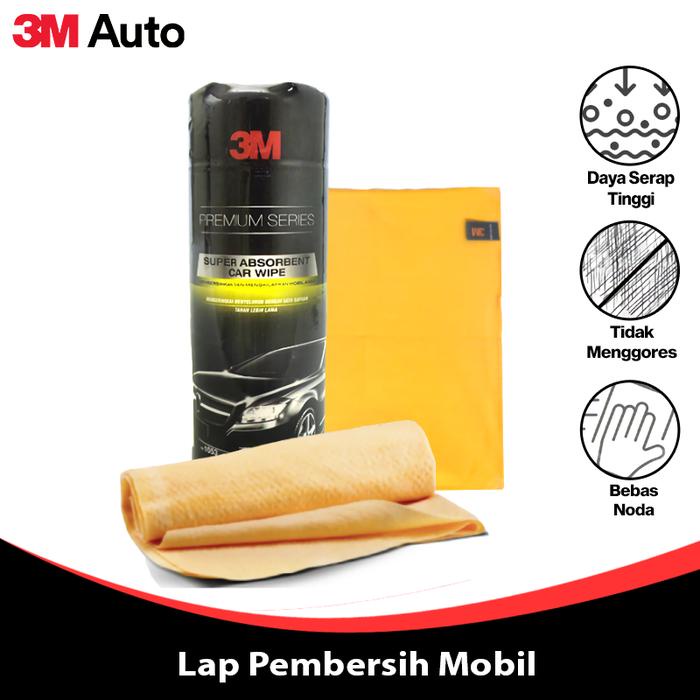 3M Auto Lap Kanebo Dan Kain Pengering Chamois And Microfiber Detailing Cloth Tanpa Menggores