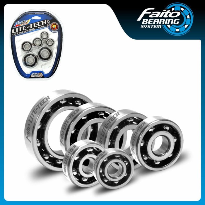 JUAL RUGI ENGINE BEARING SET BEAT KARBU C3 LITE TECH FAITO