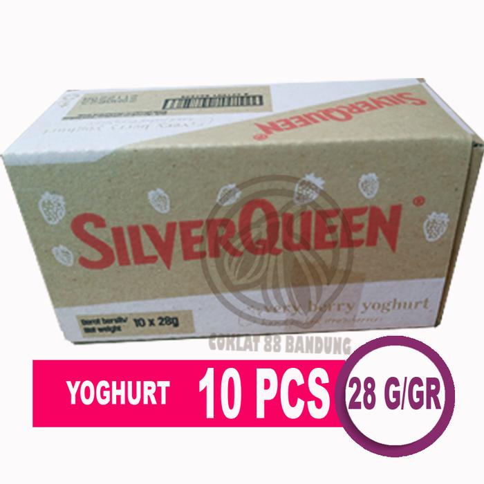 

terbaru !!! silverqueen 22gr yoghurt 1 box 10 pcs ex 25 gr , coklat silver queen 22 gr 1 dus isi 10