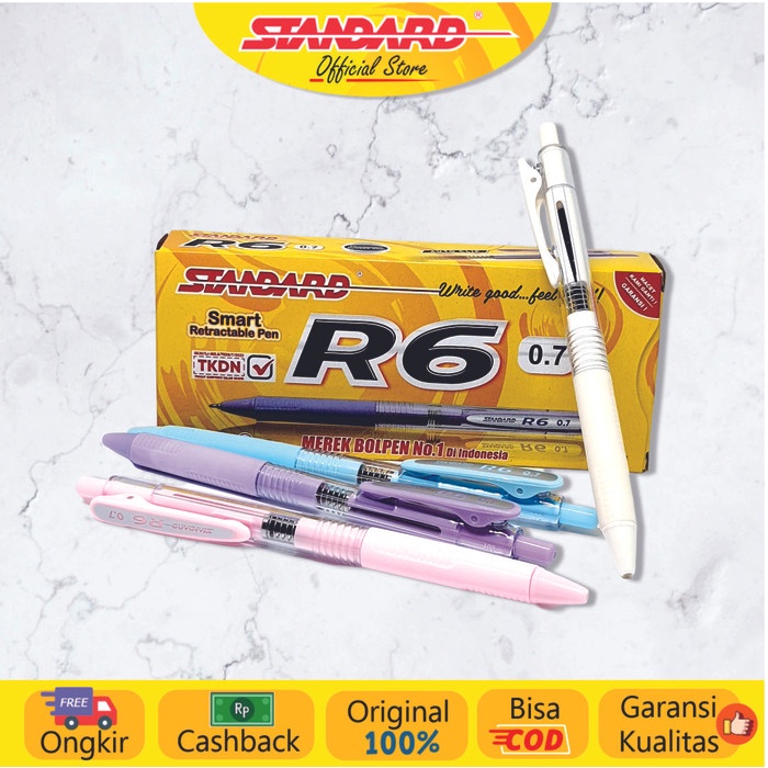 

STANDARD PEN R6 BLACK / 12 PCS