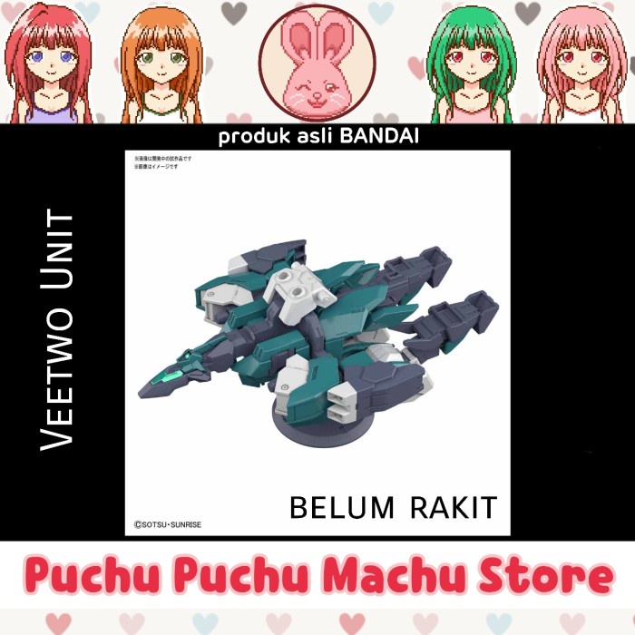 HG 1/144 VEETWO GUNDAM (VEETWO UNIT) asli BANDAI temannya Earthree