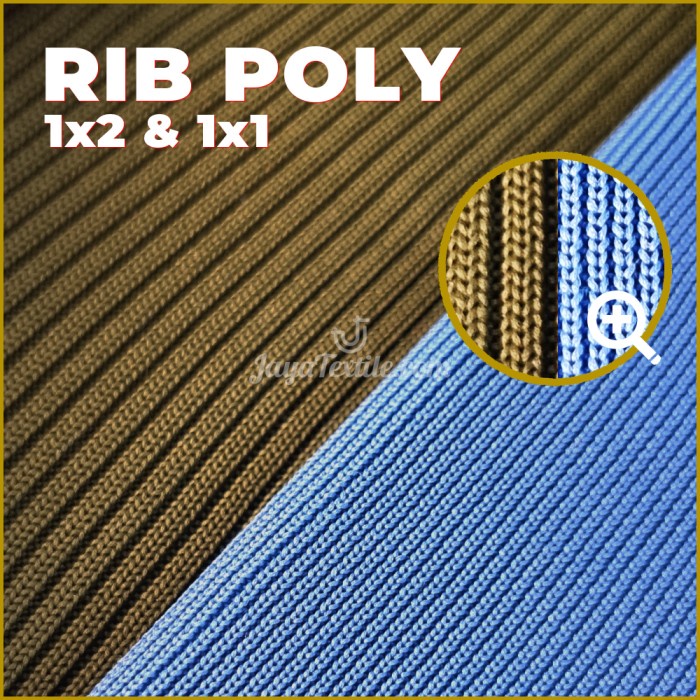 PROMO Kain Rib Poly Tipis 1x1 - Rib untuk Jaket