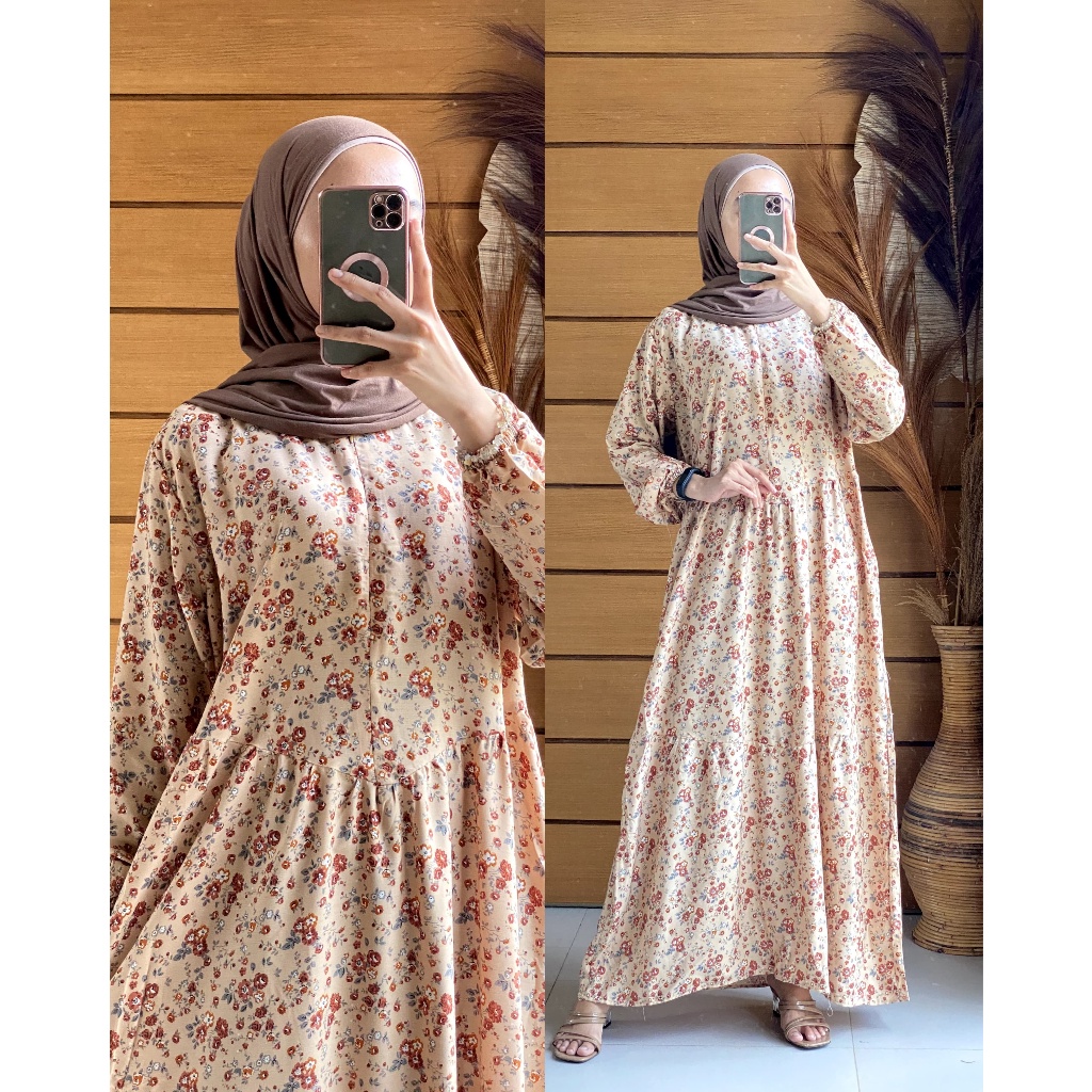 LS - Gamis Motif Terbaru Gamis Motif Bunga Gamis Motif Bunga Kecil Gamis Motif Jumbo Gamis Motif