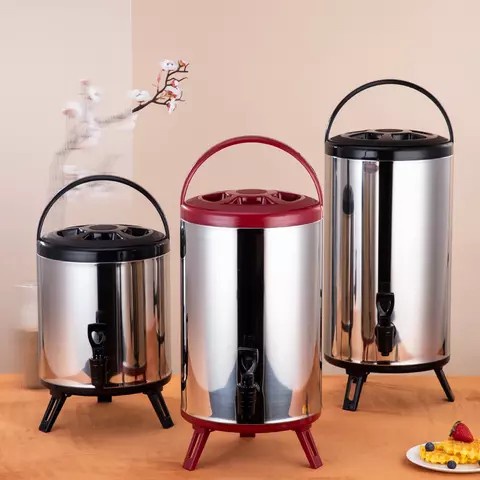 BUCKET MILK TEA JAR / Water Jug Drink Jar Milk Tea Bucket Stainless Steel