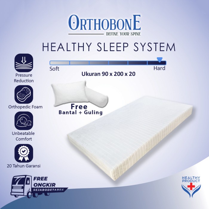ORTHOBONE - KASUR KESEHATAN (ORTHOPEDIC MATRESS UK.90X200X20 CM)