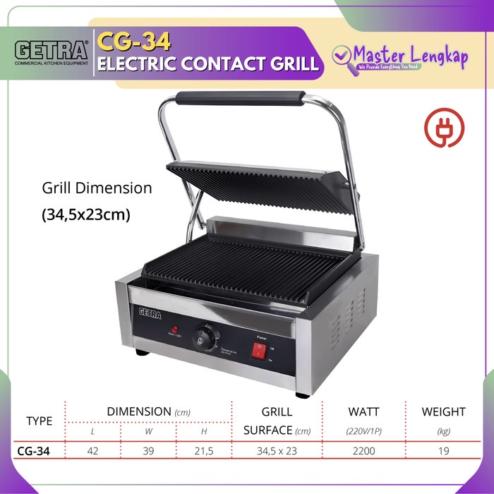 Herzliya Getra Electrical Contact Grill Cg-34 / Cg34 / Cg 34
