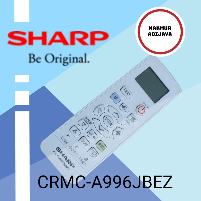 PROMO remote ac sharp plasmacluster J-TECH Inverter original CRMC-A996JBEZ