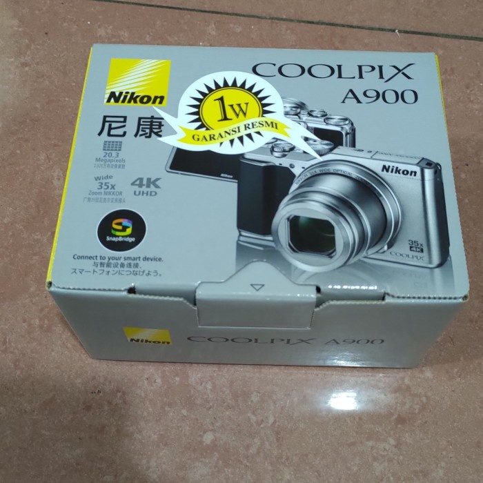 Nikon Coolpix A900 + Battery Extra Nikon En-EL12 Original Resmi Kode 108